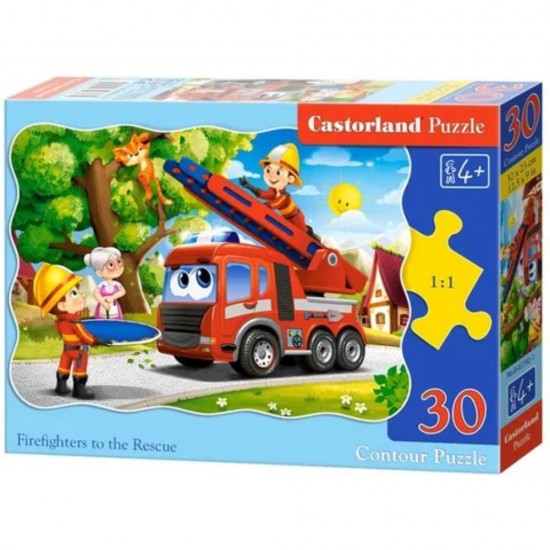 PUZZLE  CASTORLAND 30τεμ. Firefighters to the Rescue (320x230mm)