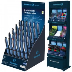 ΒΙΤΡΙΝΑ ΣΤΥΛΟ SCHNEIDER ROLLER POINT ONE HYBRID N 0.5 (stand 30τεμ.)