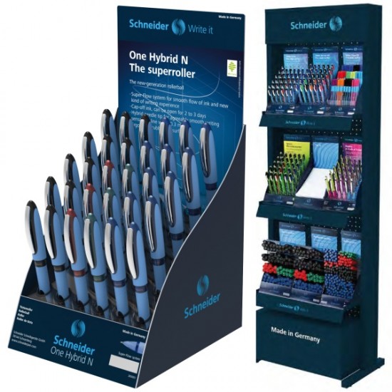 ΒΙΤΡΙΝΑ ΣΤΥΛΟ SCHNEIDER ROLLER POINT ONE HYBRID N 0.5 (stand 30τεμ.)
