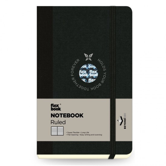 ΣΗΜΕΙΩΜΑΤΑΡΙΟ Η.Β ΛΙΝΟΔΕΤΟ FLEX GLOBAL ΡΙΓΕ 9Χ14 Μαύρο