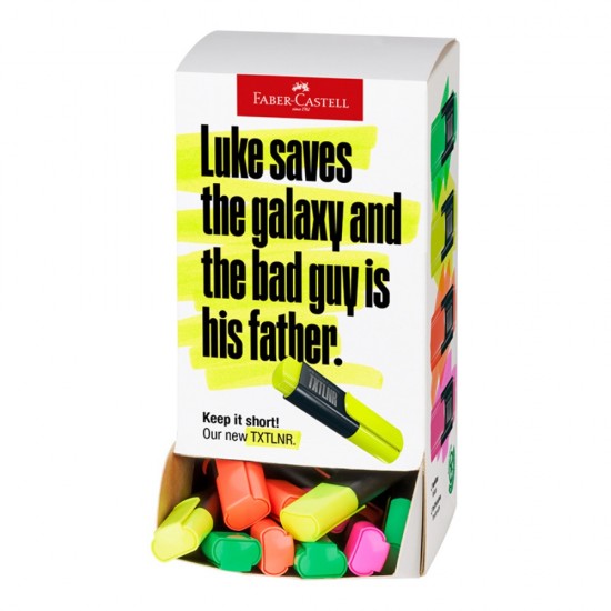 ΜΑΡΚΑΔΟΡΟΙ FABER CASTELL ΥΠΟΓΡΑΜΜΙΣΗΣ ΜΙΝΙ ΦΩΣΦΟΡΟΥΧΟΙ  (stand 60τεμ.)