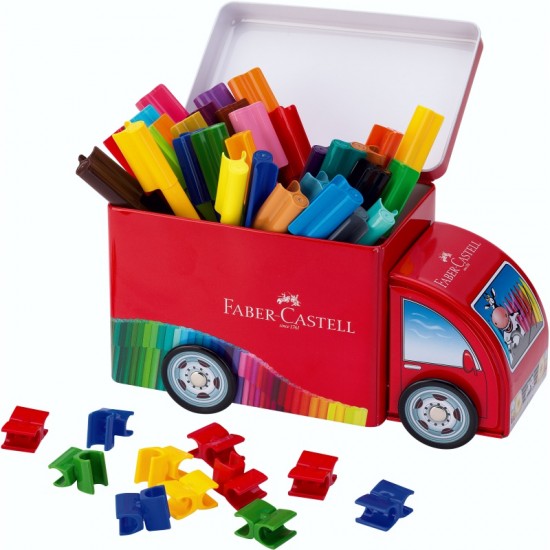 ΣΕΤ ΖΩΓΡΑΦΙΚΗΣ  F.CASTELL ΜΕΤΑΛΛΙΚΟ ΦΟΡΤΗΓΟ ΜΑΡΚΑΔΟΡΟΙ 33τεμ.