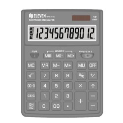 ΚΟΜΠΙΟΥΤΕΡ ELEVEN SDC 444-XBK (12 ψηφία) ΓΚΡΙ 204x155x33mm