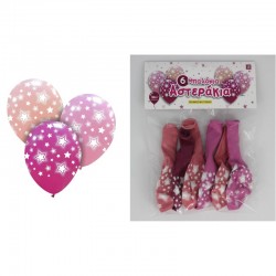 ΜΠΑΛΟΝΙΑ ΑΣΤΕΡΑΚΙΑ ΡΟΖ 6τεμ. 30cm