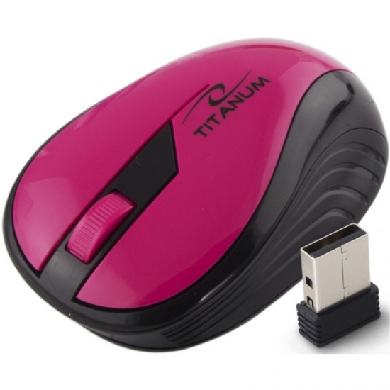 MOUSE TITANUM WIRELESS RAINBOW PINK