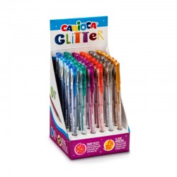 ΣΤΥΛΟ CARIOCA GLITTER GEL (stand 36τεμ.)