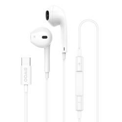 ΑΚΟΥΣΤΙΚΑ EARPHONE BWOO  HF-175 WHITE (usb C)