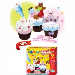 ΠΗΛΟΣ AMOS ΕΛΑΦΡΥΣ ΣΕΤ 3 χρωμ. CUP CAKE KIT