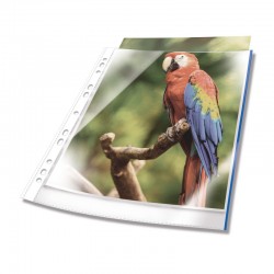 ΖΕΛΑΤΙΝΕΣ DURABLE ΚΡΙΚ ΑΝΩ GLASS CLEAR 80mic (μπλε άκρη) (πακέτο 100τεμ.)