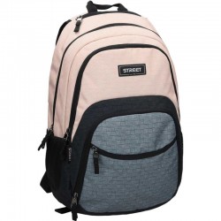 ΤΣΑΝΤΑ ΣΧΟΛΙΚΗ STREET IMPACT PEACH 30x20x48cm (με ορθοπεδική πλάτη-θήκη laptop)