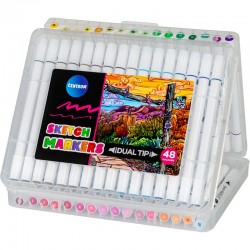 ΜΑΡΚΑΔΟΡΟΙ CENTRUM SKETCH MARKERS (dual tip) ΣΕΤ 48χρωμ.