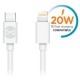 ΚΑΛΩΔΙΟ FOREVER USB C-LIGHTNING 20W WHITE 1m