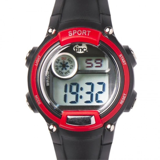 ΡΟΛΟΙ TINC SPOTCH DIGITAL WATCH  (Μαύρο-Κόκκινο)