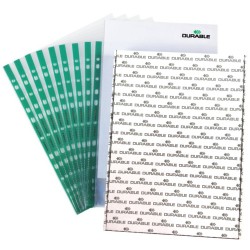 ΖΕΛΑΤΙΝΕΣ DURABLE ΚΡΙΚ ΑΝΩ Α4 GLASS CLEAR (πράσινες τρύπες) (πακέτο 100τεμ.)