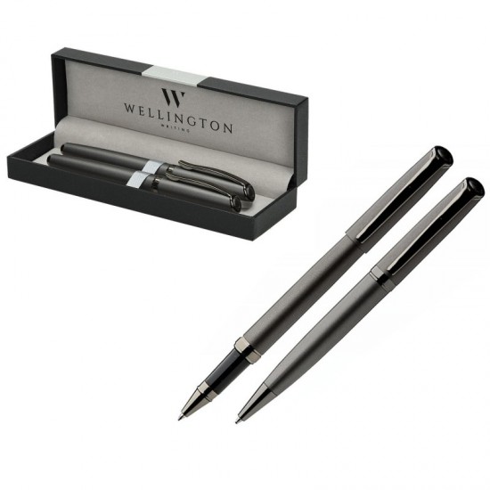 ΣΤΥΛΟ WELLINGTON ΣΕΤ AURORA GREY (Διαρκείας & roller)
