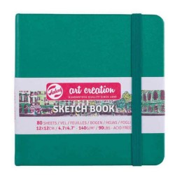 TALENS SKETCHBOOK ART CREATION 12x12 140gr ΠΡΑΣΙΝΟ