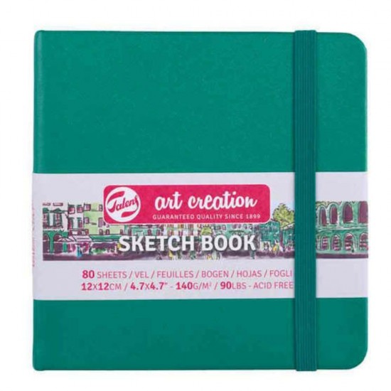 TALENS SKETCHBOOK ART CREATION 12x12 140gr ΠΡΑΣΙΝΟ