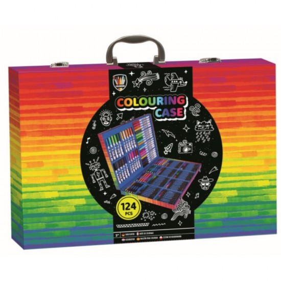 ΧΡΩΜΑΤΑ ΣΕΤ ΠΟΛΥΧΡΩΜΗ ΚΑΣΕΤΙΝΑ 124τεμ.