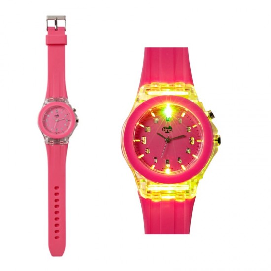 ΡΟΛΟΙ TINC BOOGIE WATCH ΡΟΖ (με φως led)