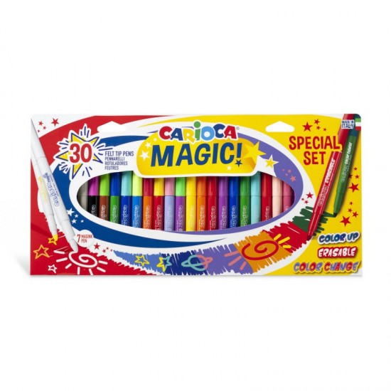 ΜΑΡΚΑΔΟΡΟΙ CARIOCA MAGIC COLOR SPECIAL SET 30τεμ.