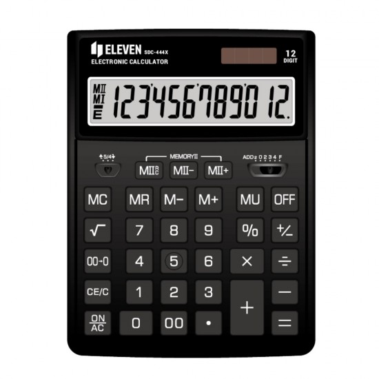 ΚΟΜΠΙΟΥΤΕΡ ELEVEN SDC 444-XBK (12 ψηφία) ΜΑΥΡΟ 204x155x33mm