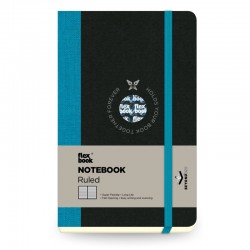 ΣΗΜΕΙΩΜΑΤΑΡΙΟ Η.Β ΛΙΝΟΔΕΤΟ FLEX GLOBAL ΡΙΓΕ 9Χ14 Τυρκουάζ