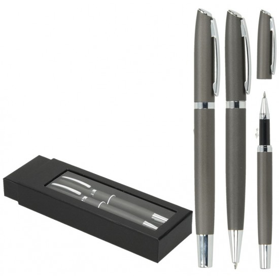 ΣΤΥΛΟ WELLINGTON ΣΕΤ TOLEDO BLACK  (Διαρκείας & roller)