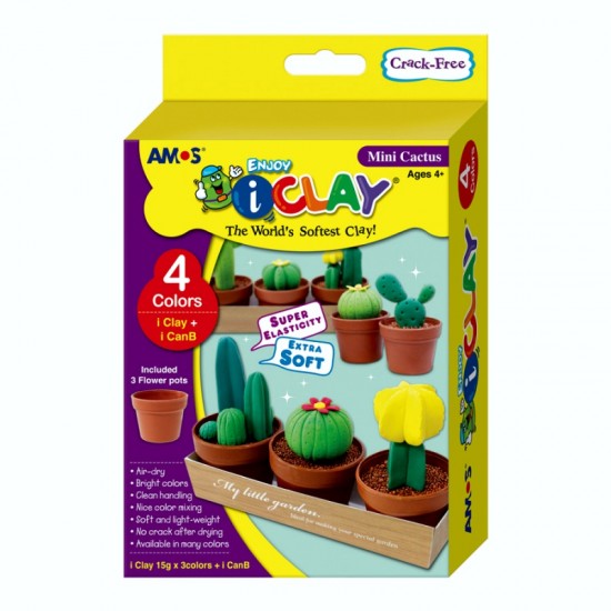 ΠΗΛΟΣ AMOS ΕΛΑΦΡΥΣ ΣΕΤ 4 χρωμ. ΓΛΑΣΤΡΑΚΙΑ ΚΑΚΤΟΙ