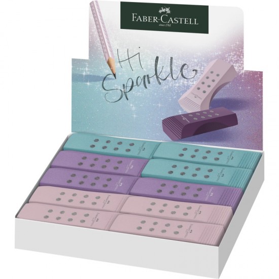ΓΟΜΕΣ FABER CASTELL ROLL-ON SPARKLE ΧΡΩΜΑΤ. ΚΟΥΤΙ 20τεμ.