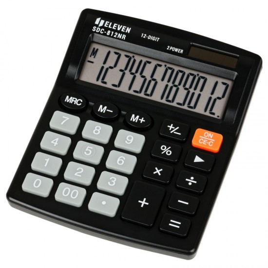 ΚΟΜΠΙΟΥΤΕΡ ELEVEN SDC 812-NR (12ψηφία) ΜΑΥΡΟ 122x102x25mm
