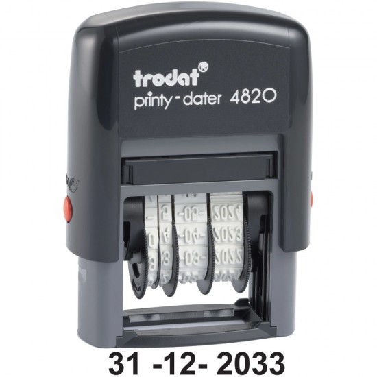 ΣΦΡΑΓΙΔΑ TRODAT PRINTY ΗΜΕΡΟΜΗΝΙΑΣ ΣΚΕΤΗ 4mm