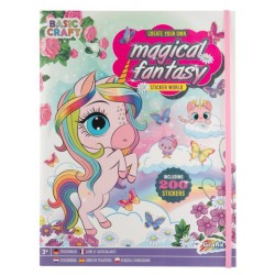 ΒΙΒΛΙΑ ΜΕ ΑΥΤΟΚΟΛΛΗΤΑ MAGICAL FANTASY (200 stickers)