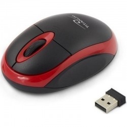 MOUSE TITANUM WIRELESS VULTURE BLACK/RED