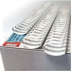 ΣΠΙΡΑΛ ΒΙΒΛΙΟΔΕΣΙΑΣ ΠΛΑΣΤΙΚΑ Νο 51 ΛΕΥΚΑ  (κουτί 50τεμ.) ΟΒΑΛ