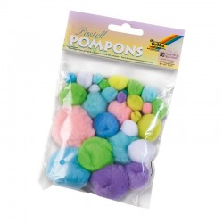 ΠΟΜ-ΠΟΜ POM-POM FOLIA PASTEL ΔΙΑΦΟΡΑ ΜΕΓΕΘΗ 30τεμ.