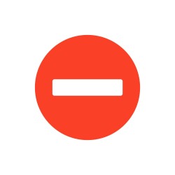 ΣΗΜΑ ΑΥΤΟΚΟΛΛΗΤΟ ΠΑΥΛΑ ΚΟΚΚΙΝΟ 7x7cm