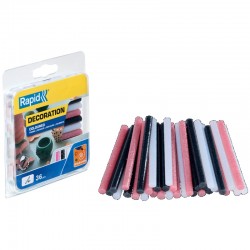 ΡΑΒΔΟΙ ΣΙΛΙΚΟΝΗΣ 9cm Φ7mm ΣΕΤ 36τεμ. ΧΡΩΜ.GLITTER