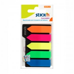ΣΕΛΙΔΟΔΕΙΚΤΕΣ Stick'N ΠΛΑΣΤΙΚΟΙ ΤΟΞΟ 42x12mm NEON ΣΕΤ 5χ25Φ