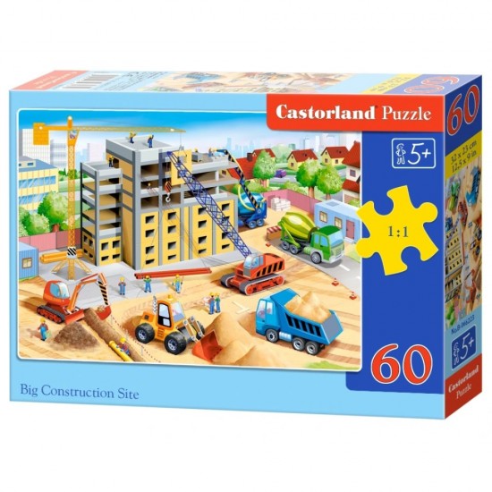 PUZZLE  CASTORLAND 60τεμ. Big Construction Site (320x230mm)
