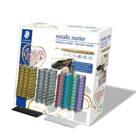ΜΑΡΚΑΔΟΡΟΙ STAEDTLER METALIC (stand 100τεμ.)