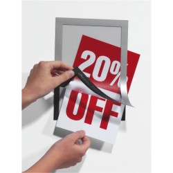 ΠΛΑΙΣΙΟ ΑΝΑΚΟΙΝΩΣΕΩΝ DURABLE DURAFRAME ΜΑΓΝΗΤΙΚΟ ΔΙΠΛΟ ΑΥΤΟΚ/ΤΟ  Α5 ΣΕΤ 2τεμ. ΑΣΗΜΙ