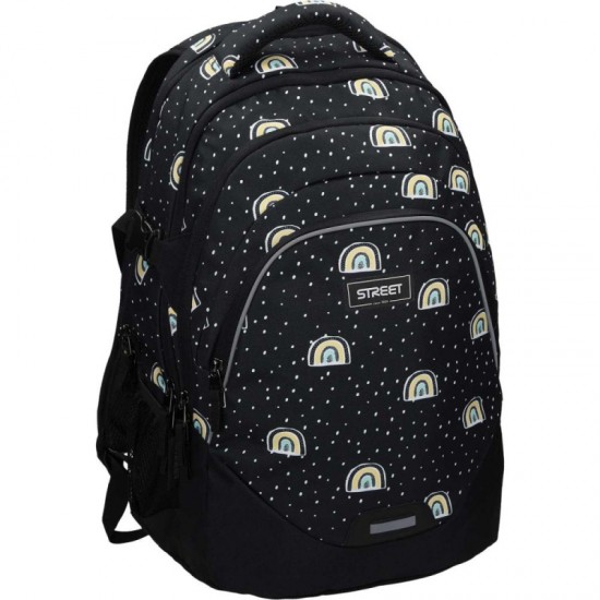 ΤΣΑΝΤΑ ΣΧΟΛΙΚΗ STREET ESCAPE RAINBOW 33x23x49cm (με ορθοπεδική πλάτη+θηκη laptop-air system)