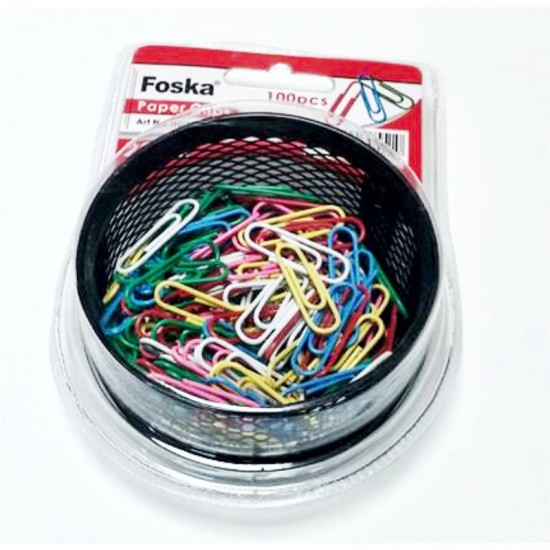 ΣΥΝΔΕΤΗΡΕΣ ΧΡΩΜΑΤΙΣΤΟΙ FOSKA 28mm μπλίστερ 100τεμ. με βάση συρμάτινη