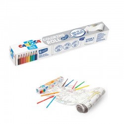 ΣΕΤ ΖΩΓΡΑΦΙΚΗΣ CARIOCA COLORING ROLL WHITE