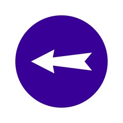 ΣΗΜΑ ΑΥΤΟΚΟΛΛΗΤΟ ΤΟΞΟ ΜΠΛΕ 10x10cm