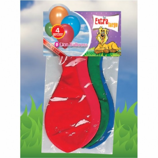 ΜΠΑΛΟΝΙΑ FANTASY EXTRA LARGE  ΣΕΤ 4τεμ.