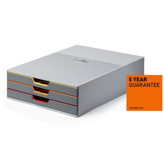 ΣΥΡΤΑΡΟΘΗΚΗ DURABLE VARICOLOR 3 ΣΥΡΤΑΡΙΑ ΣΤΕΝΑ