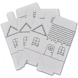 ΔΙΑΚΟΣΜΗΤΙΚΑ ΧΑΡΤΙΝΑ ΣΠΙΤΑΚΙΑ ΜΙΚΡΑ ΛΕΥΚΑ ΣΕΤ 6τεμ.