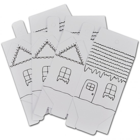 ΔΙΑΚΟΣΜΗΤΙΚΑ ΧΑΡΤΙΝΑ ΣΠΙΤΑΚΙΑ ΜΙΚΡΑ ΛΕΥΚΑ ΣΕΤ 6τεμ.