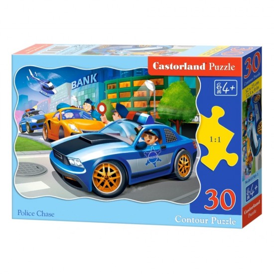 PUZZLE  CASTORLAND 30τεμ. Police Chase (320x230mm)